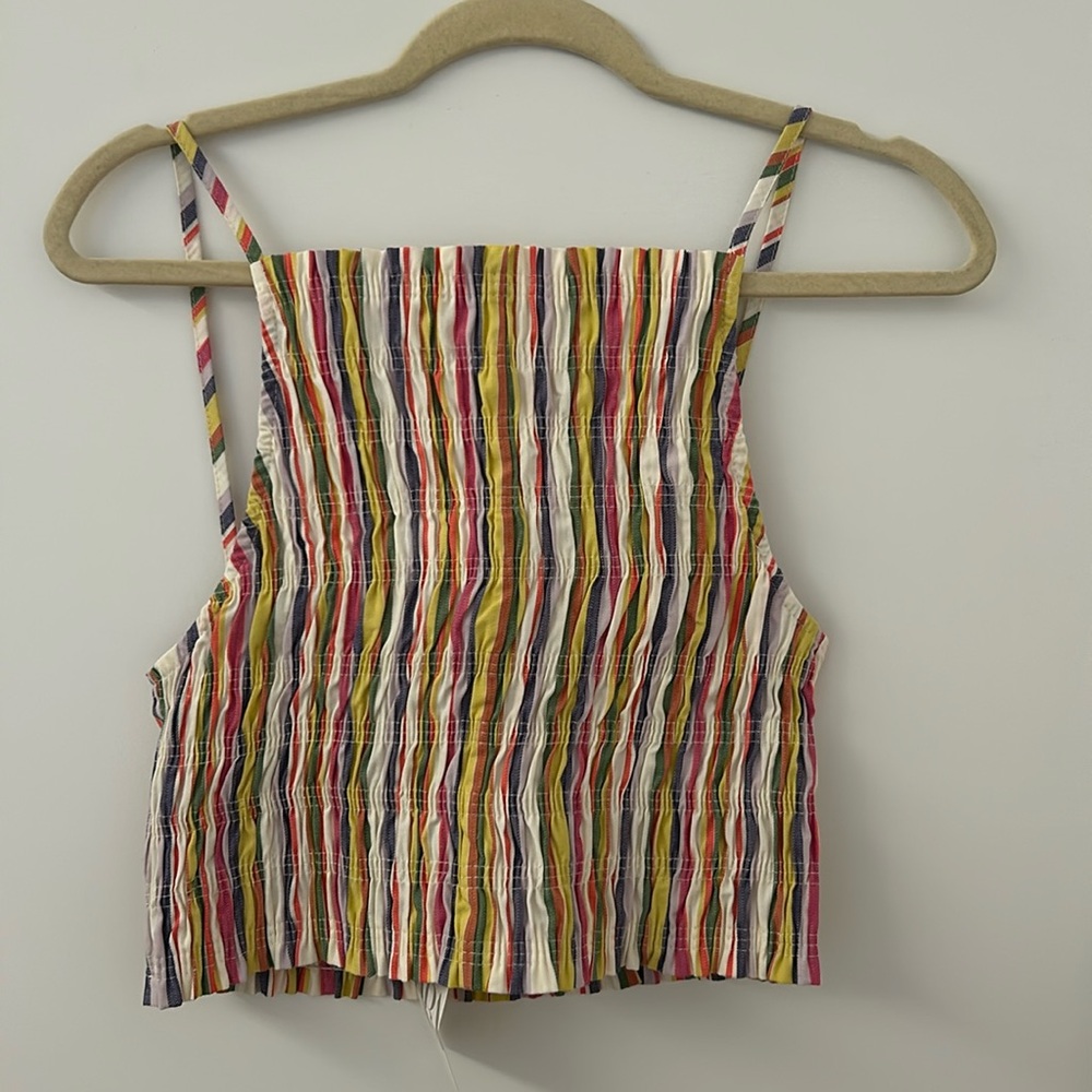 Ruched Crop top - multicoloured